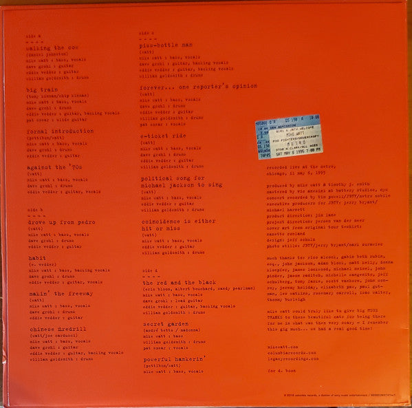 "Ring Spiel" Tour '95 (COLOR 2xVINYL) |   Retro Vinyl Club