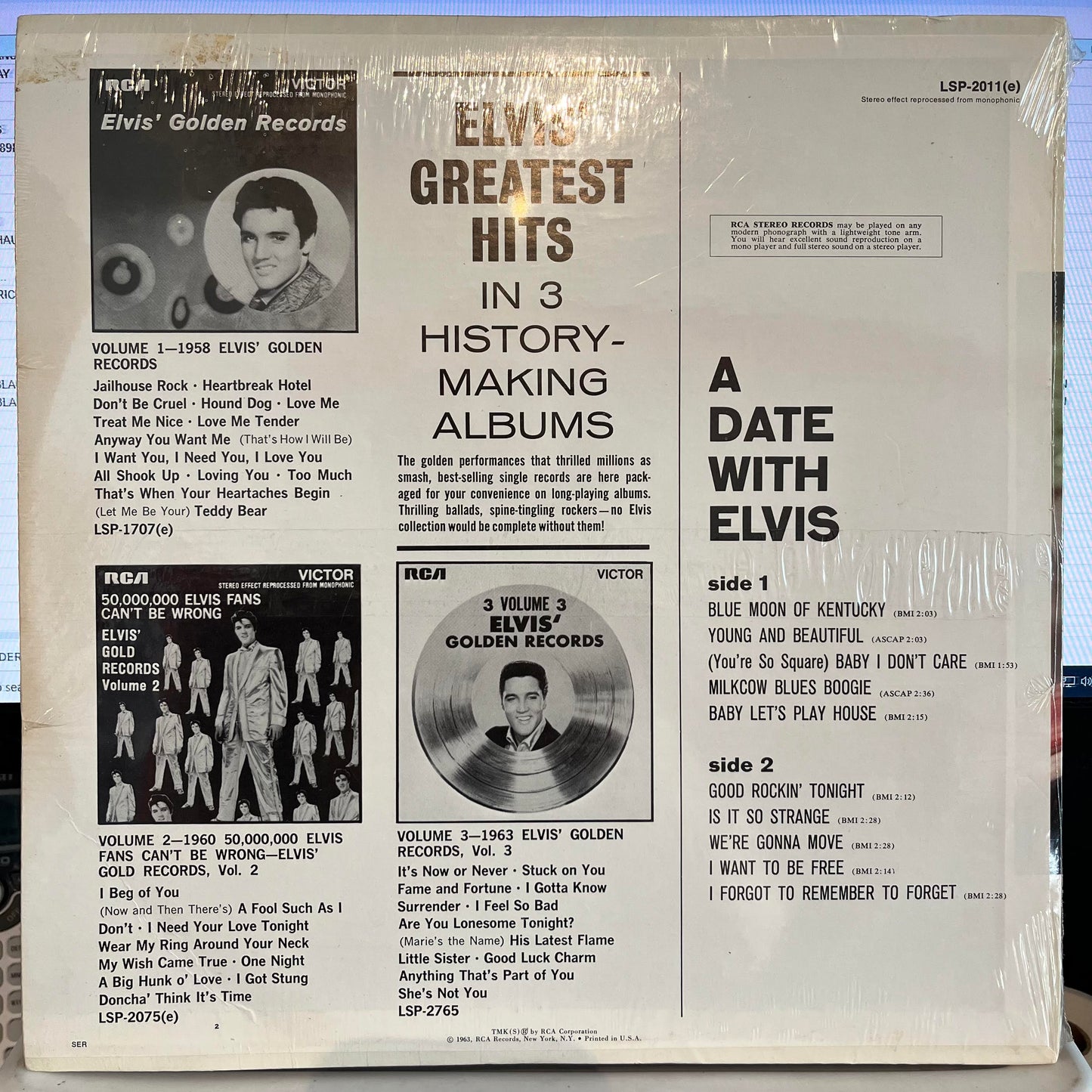 A Date With Elvis *1977/BLACK LABEL* |  Near Mint (NM) Retro Vinyl Club