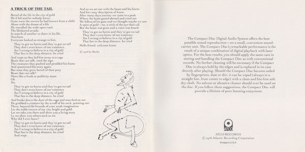 A Trick Of The Tail (CD) | Excellent+ (EX+) Near Mint- (NM-) Retro Vinyl Club