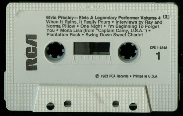 A Legendary Performer - Volume 4 (CASSETTE) | Near Mint (NM) Near Mint (NM) Retro Vinyl Club