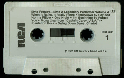 A Legendary Performer - Volume 4 (CASSETTE) | Near Mint (NM) Near Mint (NM) Retro Vinyl Club