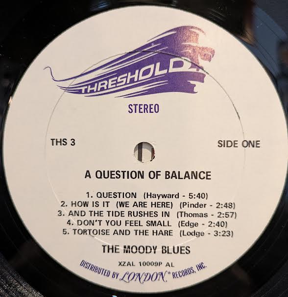 A Question Of Balance (VINYL) | Near Mint (NM) Excellent+ (EX+) Retro Vinyl Club