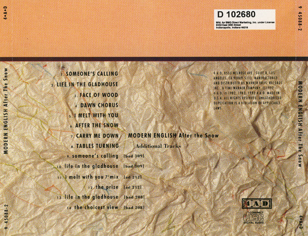 After The Snow (CD) | Near Mint (NM) Near Mint (NM) Retro Vinyl Club