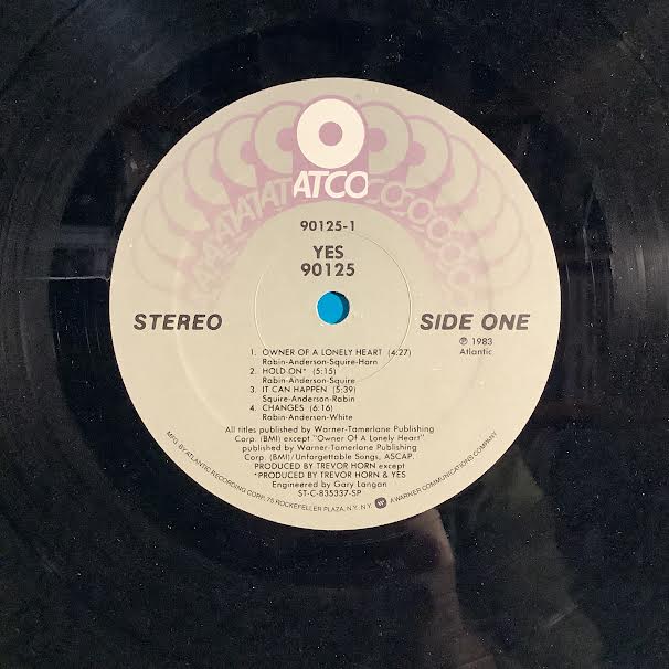 90125 (SPECIALTY - VINYL) | Very Good Plus (VG+) Excellent (EX) Retro Vinyl Club