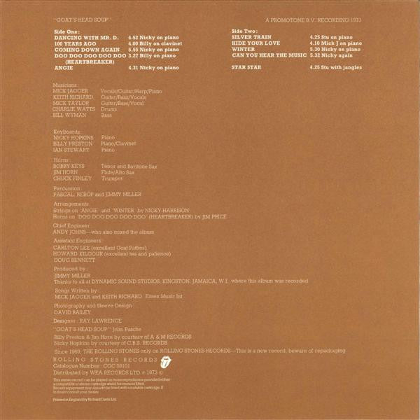 The Rolling Stones Goat's Head Soup - Original VINYL LP with 2 x INSERTS