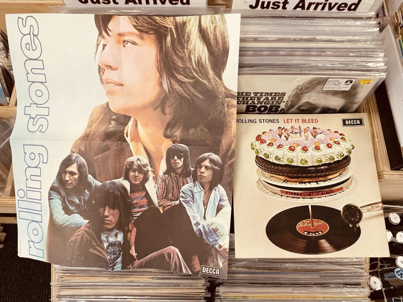The Rolling Stones ‎Let It Bleed - Original Unboxed Stereo VINYL LP with POSTER