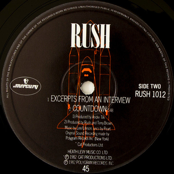 Rush ‎Countdown - VINYL 12"