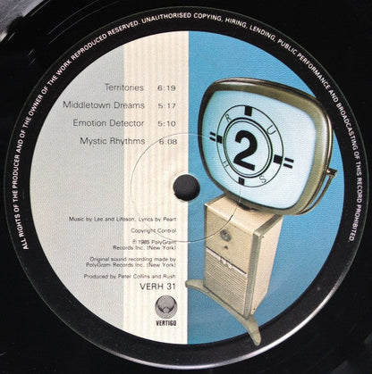 Rush ‎Power Windows - VINYL LP with INNER