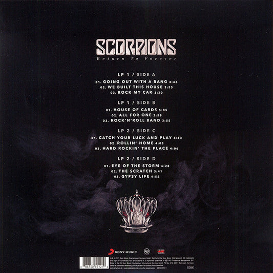 Scorpions Return To Forever - 2 x VINYL LP SET
