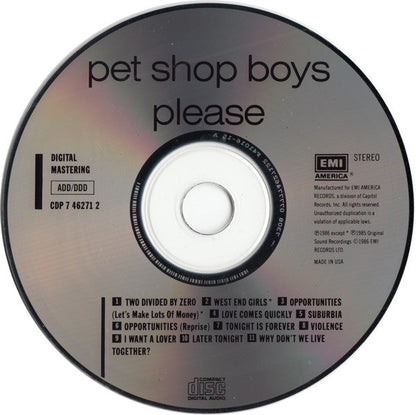 Please (CD) | Near Mint- (NM-) Retro Vinyl Club