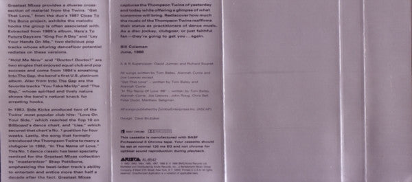 The Best Of Thompson Twins / Greatest Mixes *CASSETTE* | Near Mint (NM) Near Mint (NM) Retro Vinyl Club