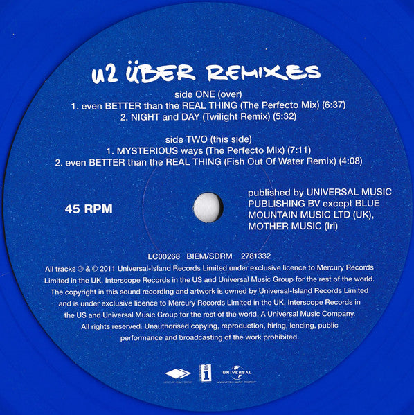 U2 ‎Achtung Baby - 2 x VINYL LP