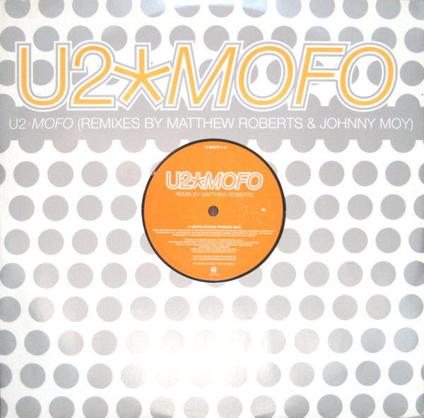 U2 ‎Mofo - PROMO Only Issue VINYL 12" in Custom Die Cut Cover