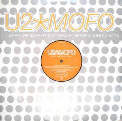 U2 ‎Mofo - PROMO Only Issue VINYL 12" in Custom Die Cut Cover