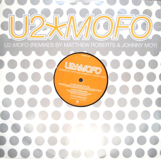 U2 ‎Mofo - PROMO Only Issue VINYL 12" in Custom Die Cut Cover