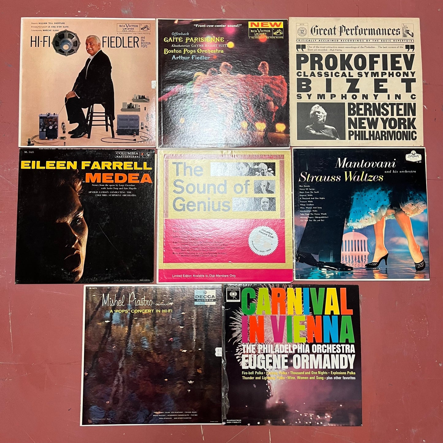 8 CLASSICAL MUSIC VINYL RECORD ALBUM LPS <EX CONDITIONS> | Very Good Plus (VG+) Very Good Plus (VG+) Retro Vinyl Club