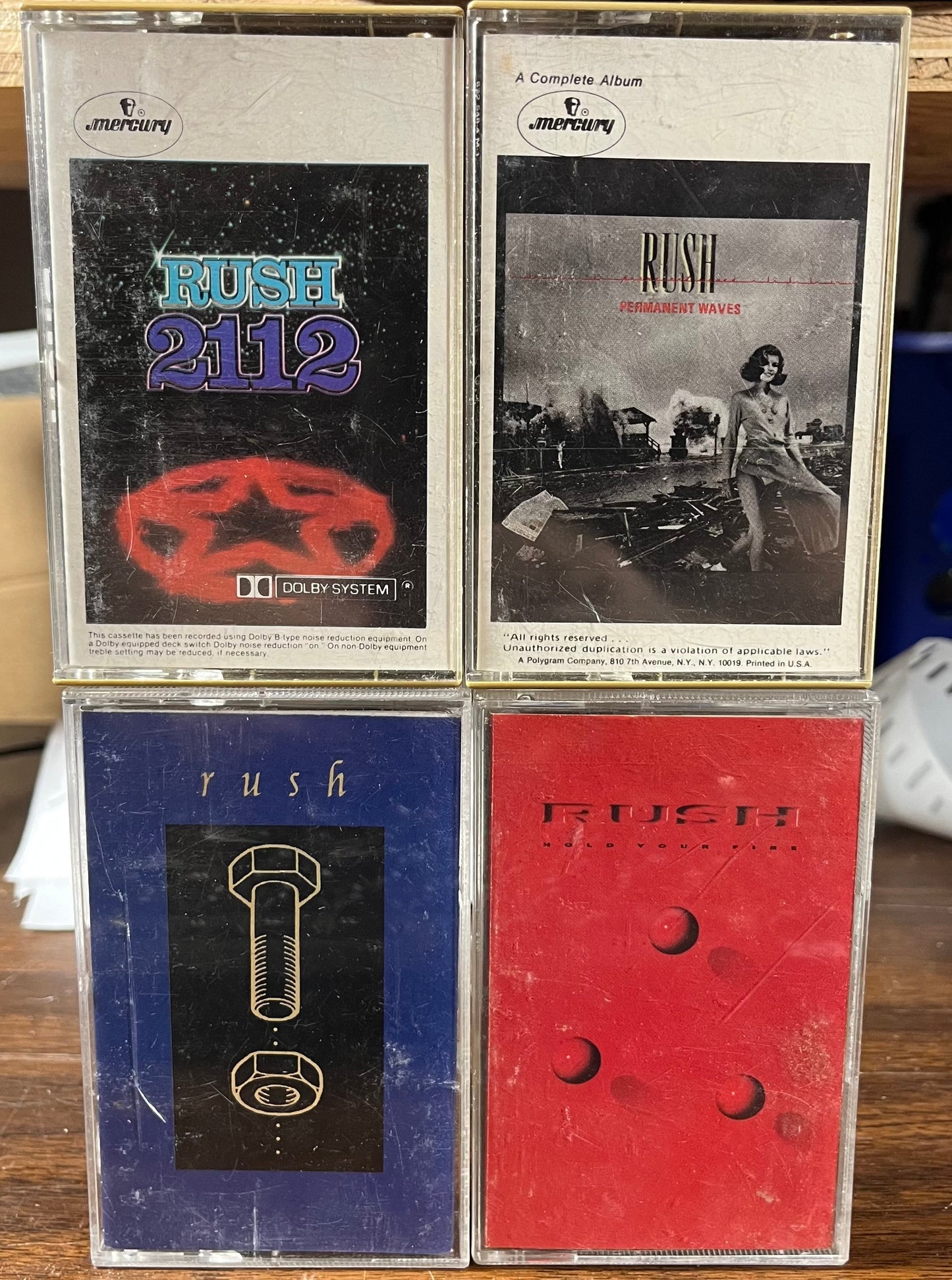 RUSH CASSETTE LOT OF 4 | Very Good Plus (VG+) Very Good Plus (VG+) Retro Vinyl Club