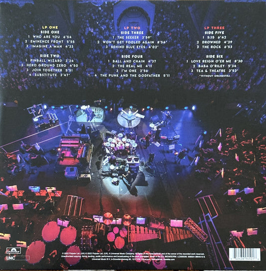 The Who With Orchestra, Live At Wembley -  3 x 180 GRAM VINYL LP SET