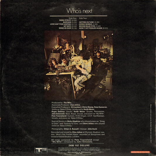 The Who Who's Next- ORIGINAL VINYL LP