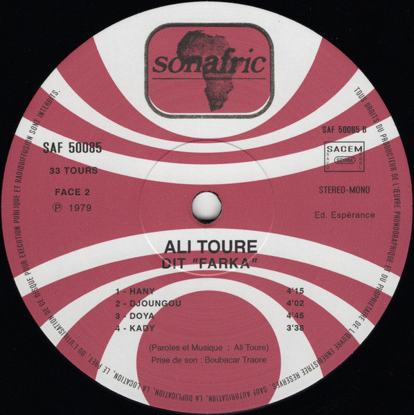 Ali Toure Dit "Farka" (VINYL) |   Retro Vinyl Club