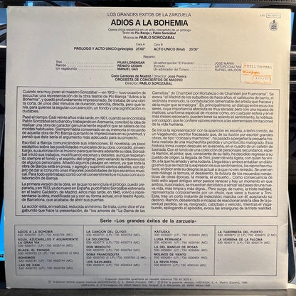 Adios A La Bohemia | Excellent (EX) Near Mint (NM) Retro Vinyl Club