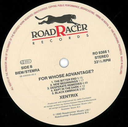 Xentrix For Whose Advantage?- VINYL LP